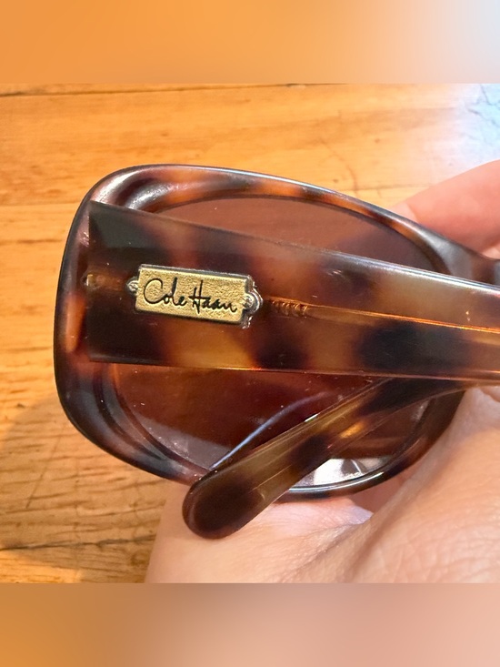 Cole Haan Vintage Tortoiseshell Oversized Sunglasses - Brown Lenses main image 3